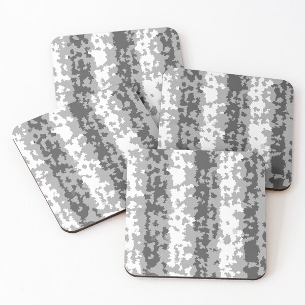 Item preview, Gray And White Crystalized Abstract Stripes  designed and sold by PatternTitan.