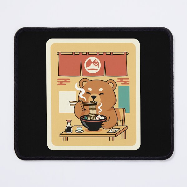 Item preview, Cozy Ramen Bear Dining Alone in a Cute Japanese Noodle Shop designed and sold by JordynLadukeg65.