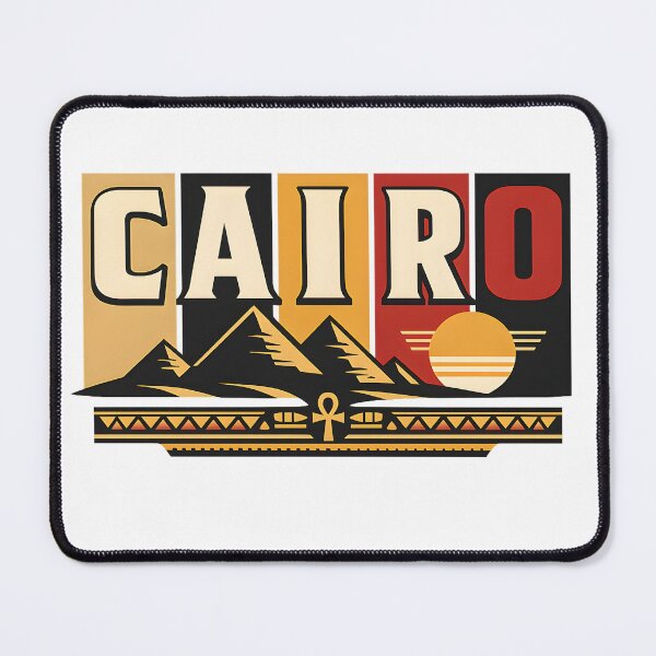Item preview, Cairo Retro Vintage Travel Shirt designed and sold by SJarts Creative Studio.