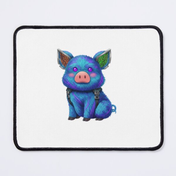 Item preview, Cyberpunk Blue Piglet designed and sold by TheDesingLab.