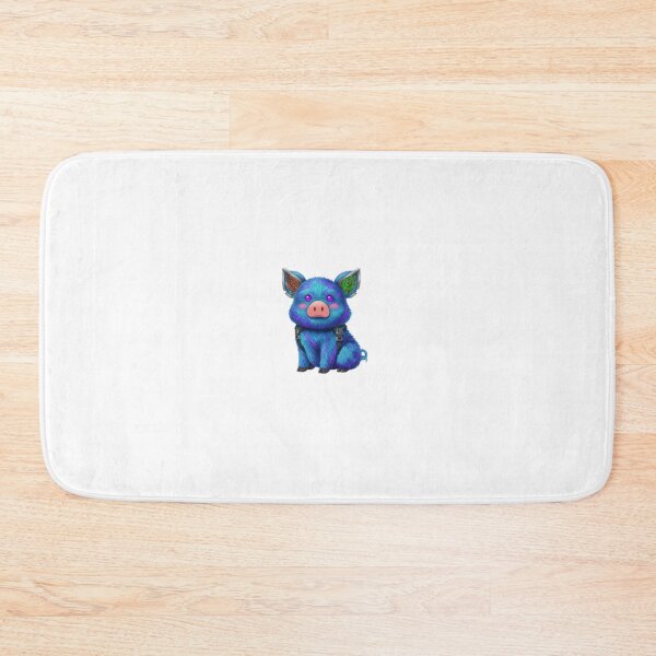Item preview, Cyberpunk Blue Piglet designed and sold by TheDesingLab.