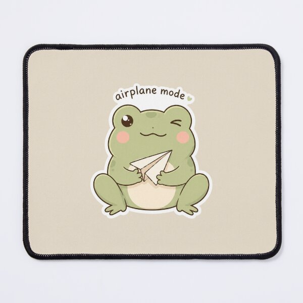 Item preview, Airplane Mode Cute Frog Sticker designed and sold by Digital_products_0111.