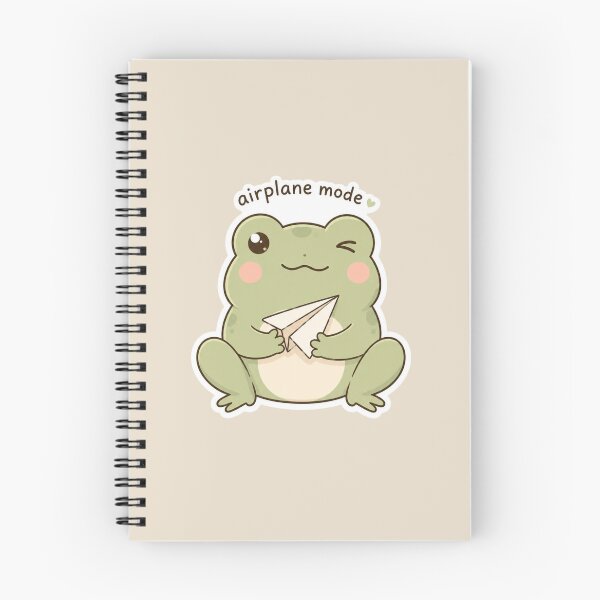 Item preview, Airplane Mode Cute Frog Sticker designed and sold by Digital_products_0111.