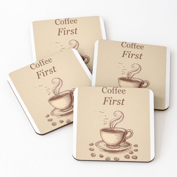 Item preview, Cofee First Poster designed and sold by dmanirow.