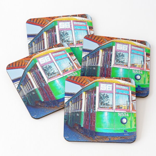 Item preview, Philadelphia Trolley Car of the Past, c. 1926, Digital Illustration designed and sold by AMacGPhilly.