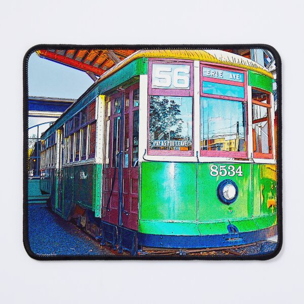 Item preview, Philadelphia Trolley Car of the Past, c. 1926, Digital Illustration designed and sold by AMacGPhilly.