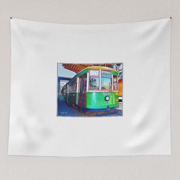 Item preview, Philadelphia Trolley Car of the Past, c. 1926, Digital Illustration designed and sold by AMacGPhilly.