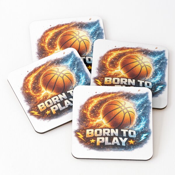 Item preview, Born To Play Basketball Design Dynamic Sports Motivation Art designed and sold by AONLINE  .