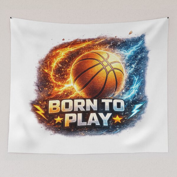 Item preview, Born To Play Basketball Design Dynamic Sports Motivation Art designed and sold by AONLINE  .