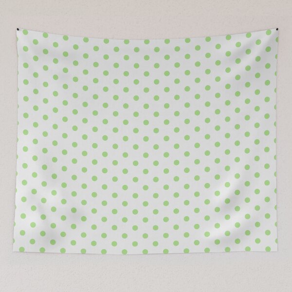 Item preview, Mini Polka Dot Pale Gray and Green designed and sold by Jeallan Designs.