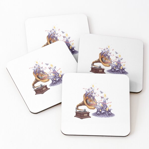 Item preview, Gramophone Dream Room Illustration designed and sold by AbanoubStore.