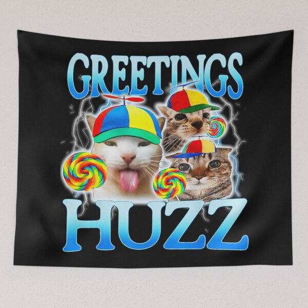 Item preview, Funny Rainbow Candy Cats With Chaotic Meme Energy Poster designed and sold by Masonixem.