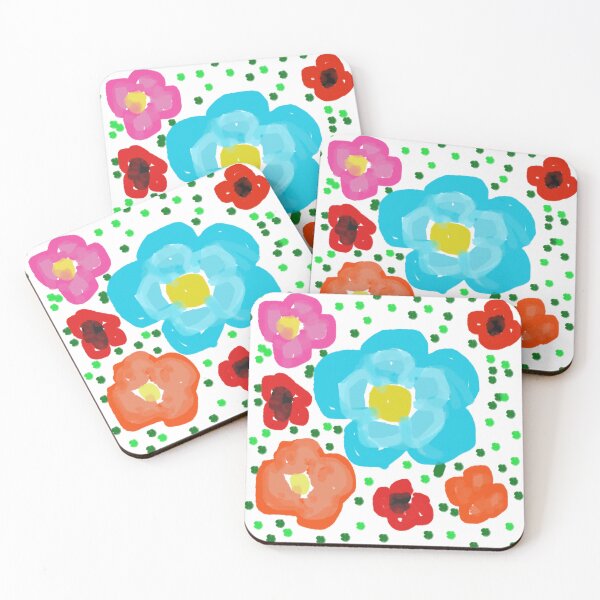 Item preview, Whimsical Childlike Floral Sketch on White Background designed and sold by BalkanBloom.