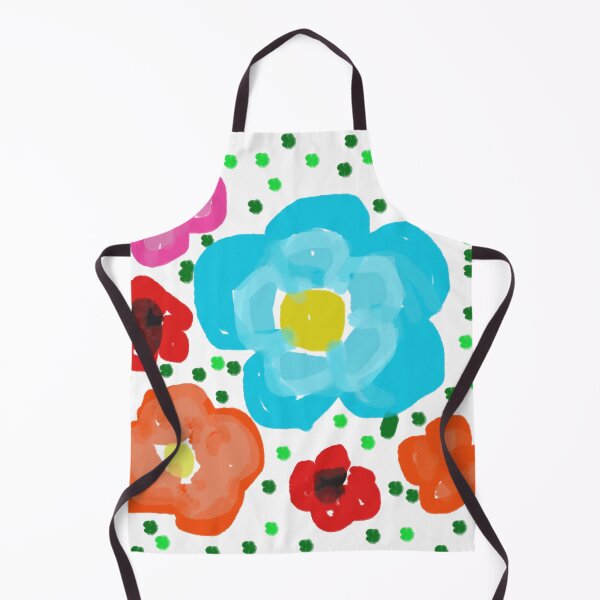 Item preview, Whimsical Childlike Floral Sketch on White Background designed and sold by BalkanBloom.