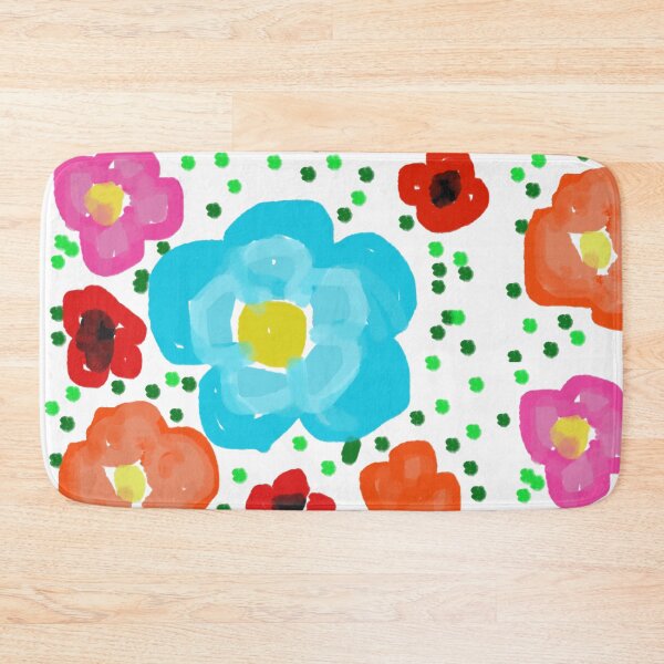 Item preview, Whimsical Childlike Floral Sketch on White Background designed and sold by BalkanBloom.