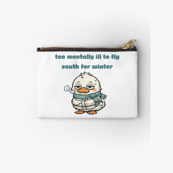 Item preview, Straight Jacket Duck - Too Mentally Ill to Fly South for the Winter designed and sold by oisinsbits.