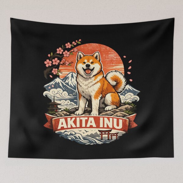 Item preview, Akita Inu - Japanese Sunset Dog Lover designed and sold by SidTastic .