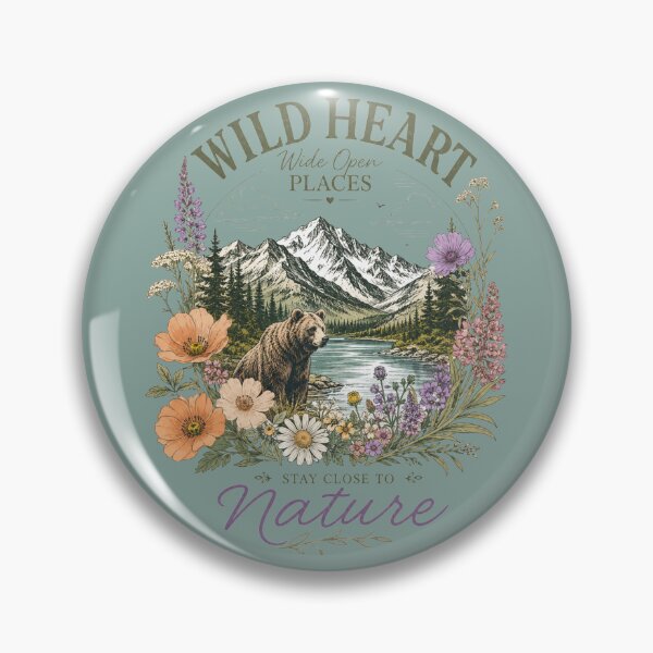 Item preview, Wild Heart Wide Open Places Bear Mountain Wildflower Nature designed and sold by bosamji.