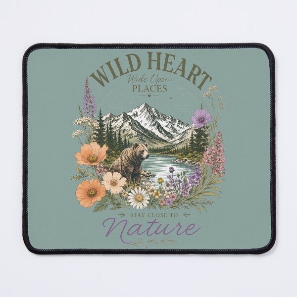 Item preview, Wild Heart Wide Open Places Bear Mountain Wildflower Nature designed and sold by bosamji.
