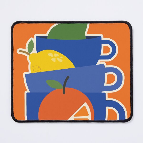 Item preview, Retro Fruit Citrus Teacups - Cozy Kitchen Wall Art designed and sold by AliAltinelArt.