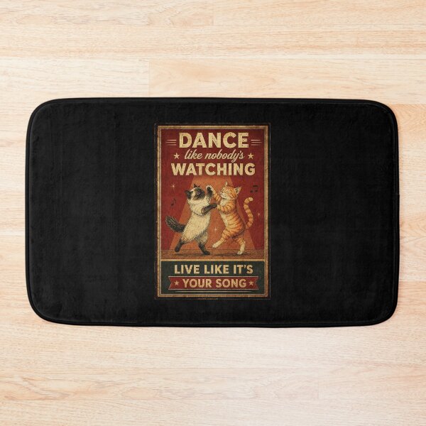 Item preview, Dancing Cats Vintage Stage Poster With Playful Music designed and sold by ferminhays.