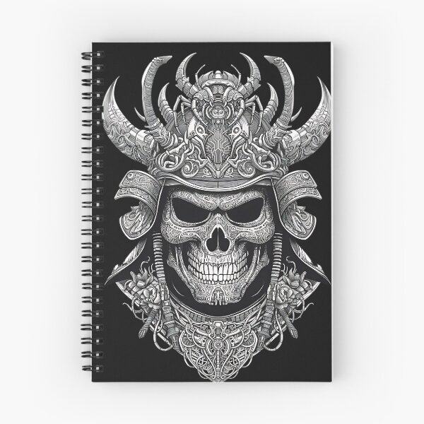 Item preview, Japanese Samurai Kabuto Skull Shogun Armor Engraving designed and sold by DarkOriginArts.