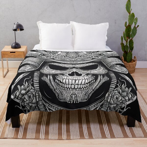 Item preview, Japanese Samurai Kabuto Skull Shogun Armor Engraving designed and sold by DarkOriginArts.