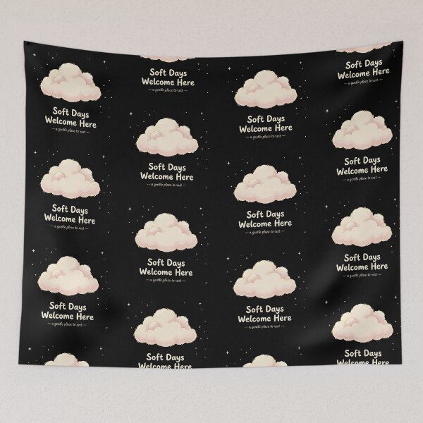 Item preview, Soft Days Welcome Here: Cute Fluffy Cloud Art designed and sold by artlife4.