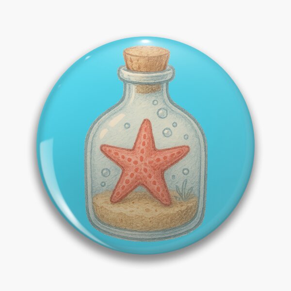 Item preview, Tiny Starfish in a Bottle designed and sold by MoonlitWhiskers.