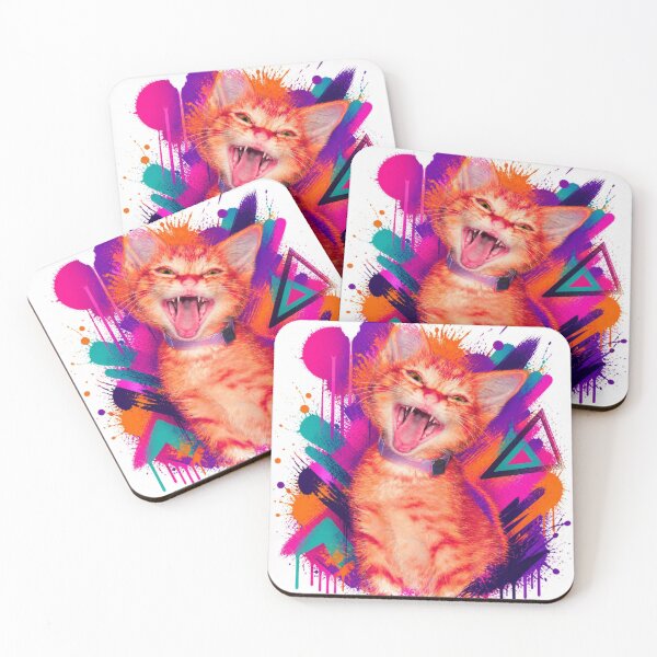 Item preview, Color Splash Angry Cat Pop Art designed and sold by nahlaartist1234.