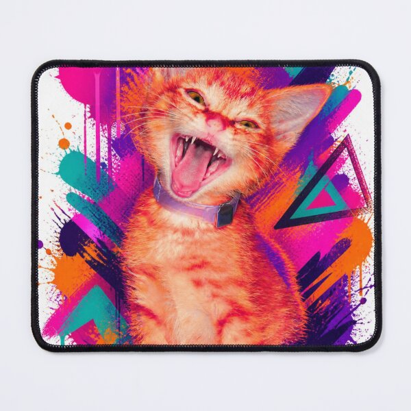 Item preview, Color Splash Angry Cat Pop Art designed and sold by nahlaartist1234.