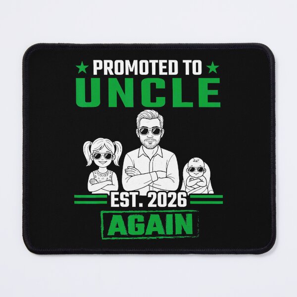 Item preview, Promoted to Uncle Again Est 2026 Funny New Baby Announcement designed and sold by zamiokaline.