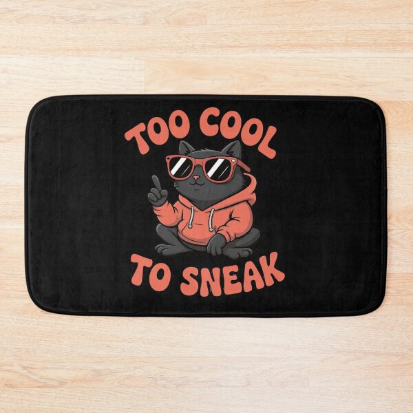 Item preview, Cool Black Cat Wearing Hoodie - Too Cool To Sneak Funny Quote designed and sold by anamul43.