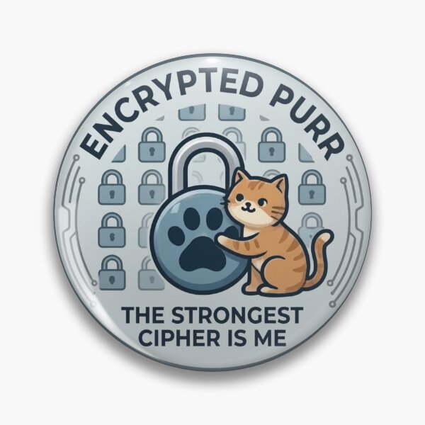 Item preview, Funny Cyber Security Gift Encrypted Purr The Strongest  Cipher Is Me Cat Hacker Shirt InfoSec Gift designed and sold by Dev Mode.