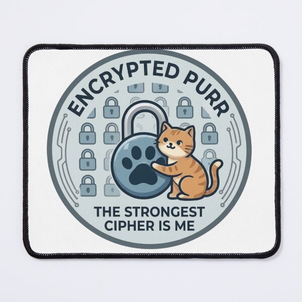 Item preview, Funny Cyber Security Gift Encrypted Purr The Strongest  Cipher Is Me Cat Hacker Shirt InfoSec Gift designed and sold by Dev Mode.
