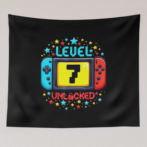 Item preview, Level Unlocked Funny Retro Gaming Achievement Pixel Style designed and sold by FGTV2021.