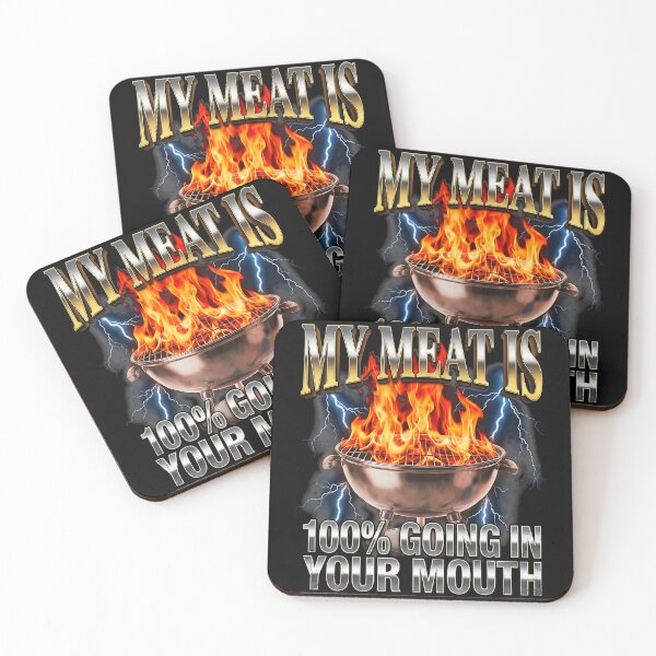 Item preview, Flaming BBQ Grill Joke With Wild Backyard Cookout Energy designed and sold by Masonixem.