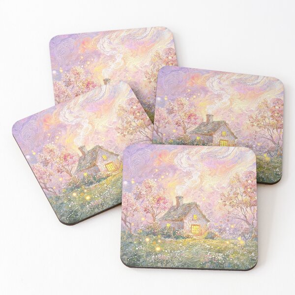 Item preview, The Serene Warm Painting designed and sold by Ink And Inspire.