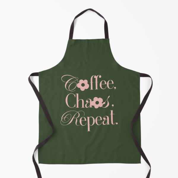Item preview, Coffee Chaos Repeat - Pink and Green designed and sold by NitaBG.
