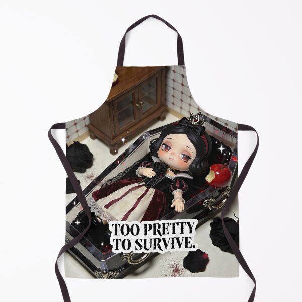 Item preview, Too Cute to Survive – Kawaii Chibi Gothic Snow White designed and sold by Panda LuL Art.