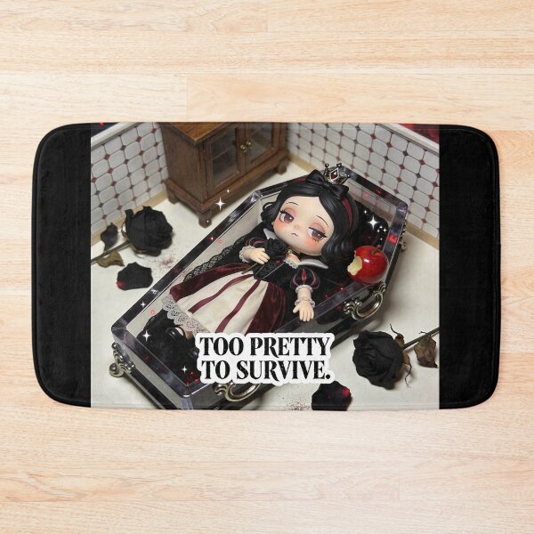 Item preview, Too Cute to Survive – Kawaii Chibi Gothic Snow White designed and sold by Panda LuL Art.