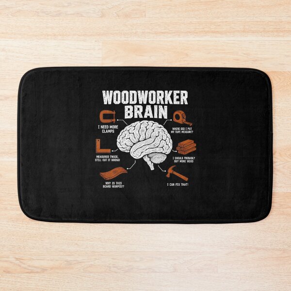 Item preview, Woodworker Brain Funny Woodworking Humor Carpenter Diy designed and sold by clothesy7.