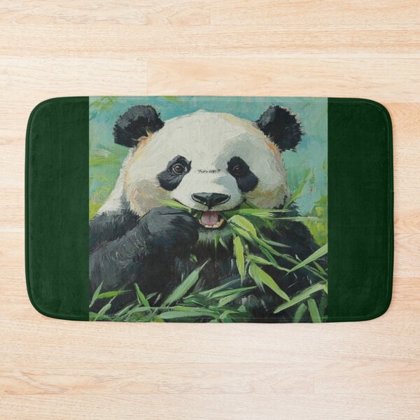 Item preview, Happy Panda Eating Bamboo Artwork  designed and sold by NivyasArtistry.