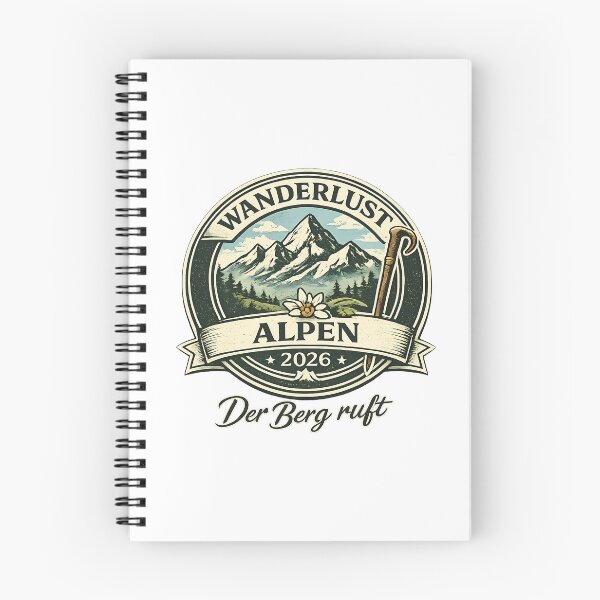 Item preview, Wanderlust Alps Hiking Mountain Vintage Tee designed and sold by Divertix.