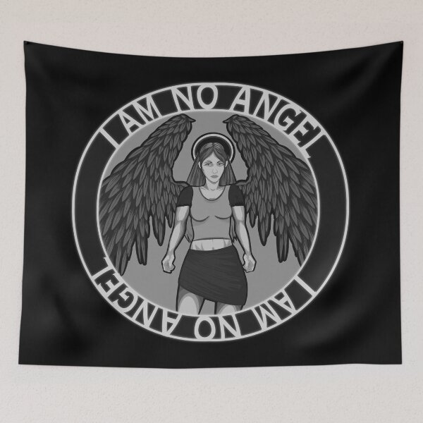 Item preview, I am no Angel black and white designed and sold by AngelPainter.
