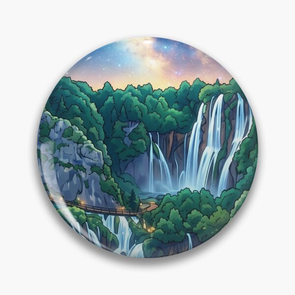 Item preview, Plitvice Lakes Cosmic Galaxy Night - Croatia designed and sold by SpiriTravels.