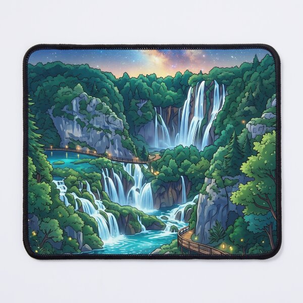 Item preview, Plitvice Lakes Cosmic Galaxy Night - Croatia designed and sold by SpiriTravels.