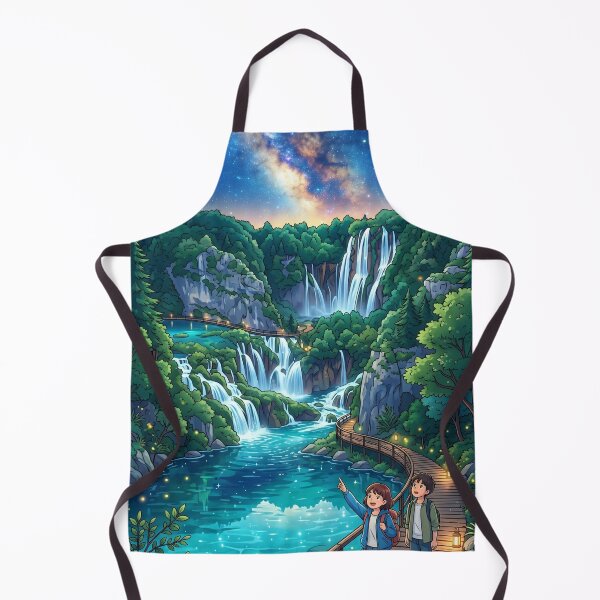 Item preview, Plitvice Lakes Cosmic Galaxy Night - Croatia designed and sold by SpiriTravels.