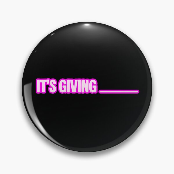 Item preview, It's Giving... Fill in the Blanks, Outline Pink designed and sold by Memes N Lore .