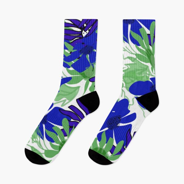 Item preview, Blue Green Floral Pattern designed and sold by Nature  Nblossom.